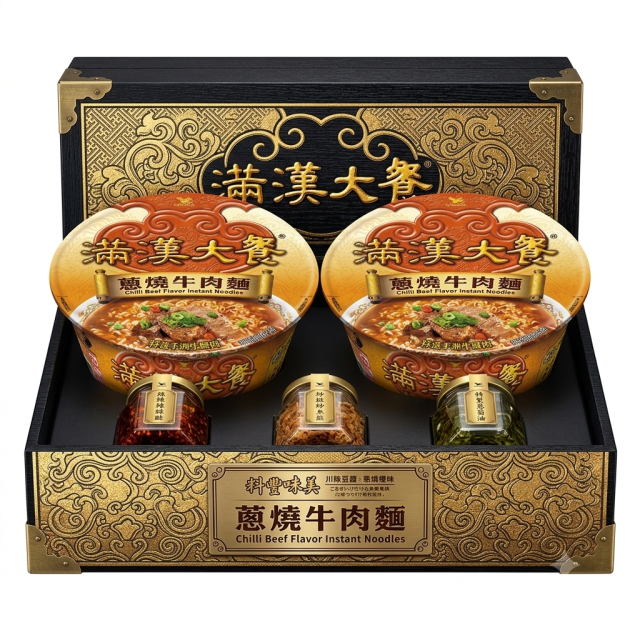 🍜 滿漢大餐－蔥燒牛肉麵（碗裝 2 入）