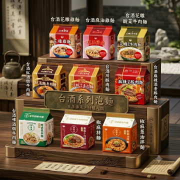 🍜台酒泡麵系列－花雕東坡肉麵（ 袋3入）