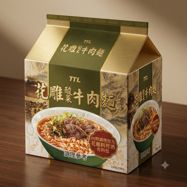 🍜台酒泡麵系列－花雕酸菜牛肉麵（ 袋3入）