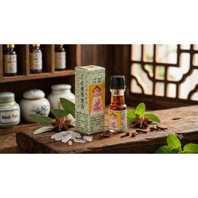 Dầu Phật Linh Trường Sơn 越南長山牌必靈佛靈油 