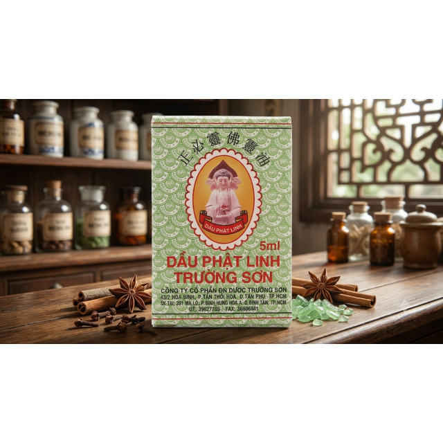 Dầu Phật Linh Trường Sơn 越南長山牌必靈佛靈油 